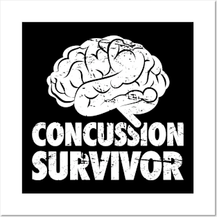 Survivor - Get Well Gift Cracked Skull Concussion Posters and Art